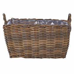 Set of 2 Plant Pots ORMOS PE Rattan 53/59 cm Brown - Additional view 4
