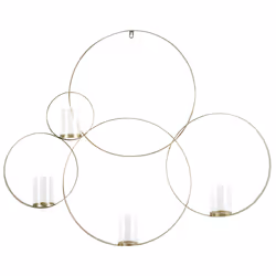 Wall Candle Holder BURU Metal 80 cm Gold