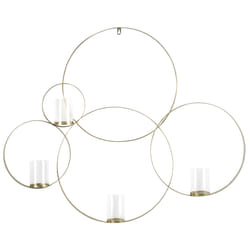 Wall Candle Holder BURU Metal 80 cm Gold