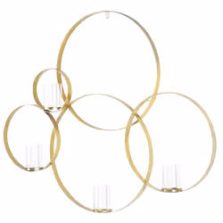 Wall Candle Holder BURU Metal 80 cm Gold
