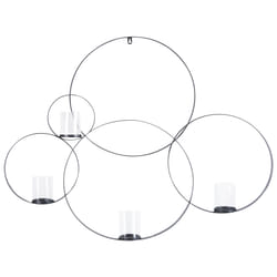Wall Candle Holder BURU Metal 80 cm Black