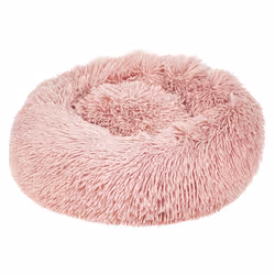 Faux Fur Pet Bed 50 x 50 cm Pink KULU