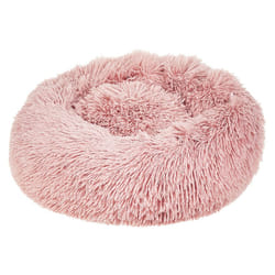Faux Fur Pet Bed 50 x 50 cm Pink KULU
