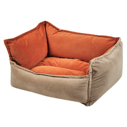 Pet Bed IZMIR Velvet Orange Beige