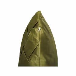 Set of 2 Velvet Pleated Cushions 43 x 43 cm Green NARCISSUS - Additional view 5