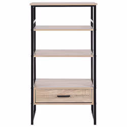 3 Tier Bookcase KEENE 101 cm Light Brown