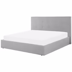 Ottoman Bed Fabric LORIENT 180 x 200 cm (EU Super King) Grey