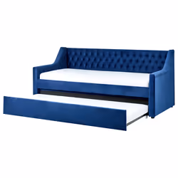 Trundle Bed Velvet MONTARGIS 90 x 200 cm (EU Single) Navy Blue