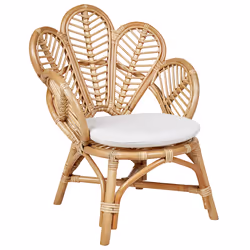 Kids Peacock Chair FLORENTINE II Rattan Natural