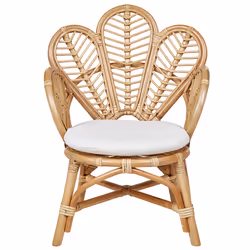 Kids Peacock Chair FLORENTINE II Rattan Natural