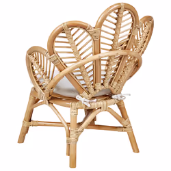 Kids Peacock Chair FLORENTINE II Rattan Natural