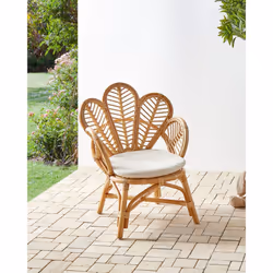 Kids Peacock Chair FLORENTINE II Rattan Natural - Additional view 4