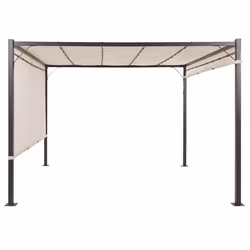 Gazebo LED PARGA Metal 310 cm 310 cm Beige