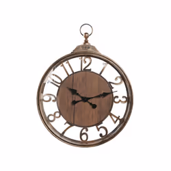 Wall Clock ø 52 cm Brown ALCOBA