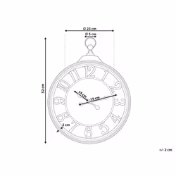 Wall Clock Ã¸ 52 cm Brown ALCOBA