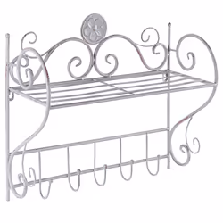 Wall Shelf OSORNO Metal Grey