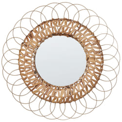 Wall Mirror PAMOL 67 cm 67 cm Wicker Natural