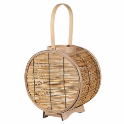 Lantern BISTAL Rattan 30 cm Natural