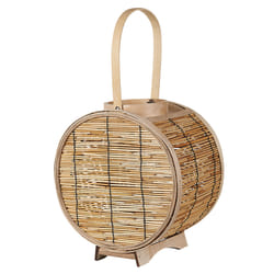 Lantern BISTAL Rattan 30 cm Natural