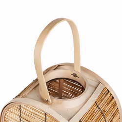 Lantern BISTAL Rattan 30 cm Natural