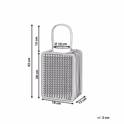 Lantern BANTUL PE Rattan 28 cm Natural