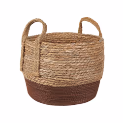 Set of 2 Seagrass Plant Pot Baskets Natural PALADJU