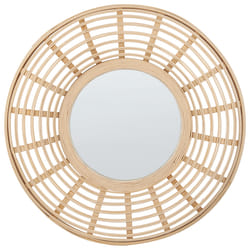 Wall Mirror HANUA 60 cm 60 cm Bamboo Wood Natural