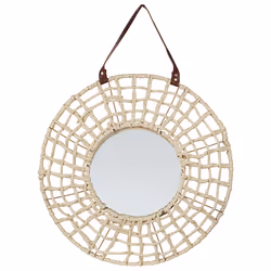 Wall Mirror PALACI 60 cm 60 cm Paper Rope Natural