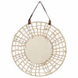 Wall Mirror PALACI 60 cm 60 cm Paper Rope Natural