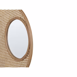 Rattan Round Wall Mirror Ã¸ 60 cm Natural PALAU - Additional view 4