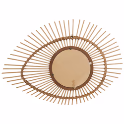Wall Mirror BARIO 63 cm 45 cm Bamboo Wood Natural - Additional view 3