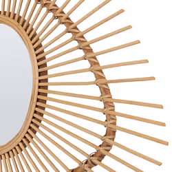 Wall Mirror BARIO 63 cm 45 cm Bamboo Wood Natural - Additional view 4