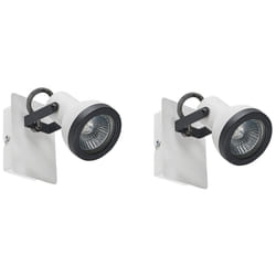 Set of 2 Spotlight Lamps BARO Adjustable Metal White