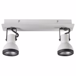 2 Light Spotlight BARO Adjustable Metal White