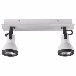 2 Light Spotlight BARO Adjustable Metal White