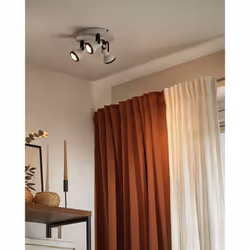 3 Light Spotlight BARO Adjustable Metal White
