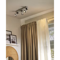 3 Light Spotlight BARO Adjustable Metal White
