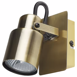 Set of 2 Spotlight Lamps BONTE Adjustable Metal Brass