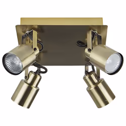 4 Light Spotlight BONTE Adjustable Metal Brass