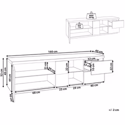 TV Stand FARADA Brown/ White