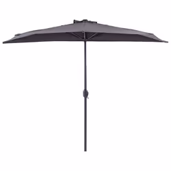 Half-Round Parasol 270 cm GALATI Grey