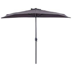 Half-Round Parasol 270 cm GALATI Grey