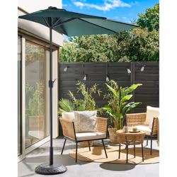 Half-Round Parasol 270 cm GALATI Green