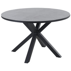 Garden Dining Table MALETTO 120 cm 120 cm Glass Grey