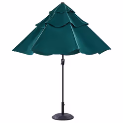 Market Parasol 285 cm BIBIONE Emerald Green