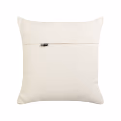 Tufted Cotton Cushion Geometric Pattern 50 x 50 cm Beige and Black KHORA