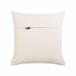 Tufted Cotton Cushion Geometric Pattern 50 x 50 cm Beige and Black BHUSAWAL