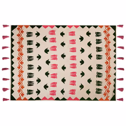 Cotton Blanket 130 x 180 cm Multicolour ANAND