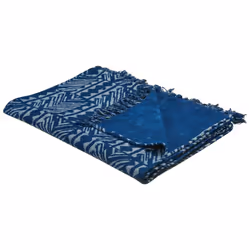 Cotton Blanket 130 x 180 cm Navy Blue SHIVPURI