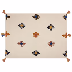 Cotton Blanket 130 x 180 cm Multicolour MUNGER